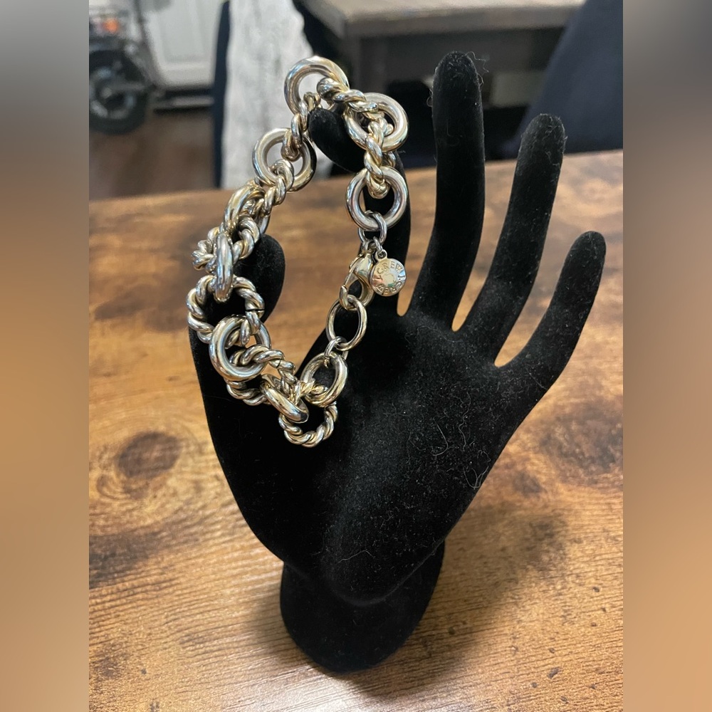 J. Crew Gold Chain-Link Bracelet Statement Jewelry
